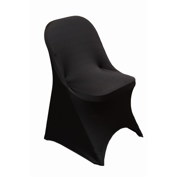 Black Spandex Folding Chair Cover