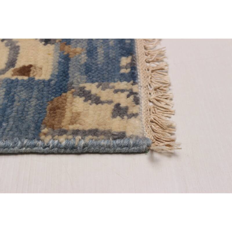 ECARPETGALLERY Hand-knotted Mystique Blue Wool Rug - 5' 10" x 5' 11"