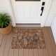 preview thumbnail 18 of 101, Machine Washable Indoor/ Outdoor Global Inver Chantille Rug Rust - 1'8" x 2'6"