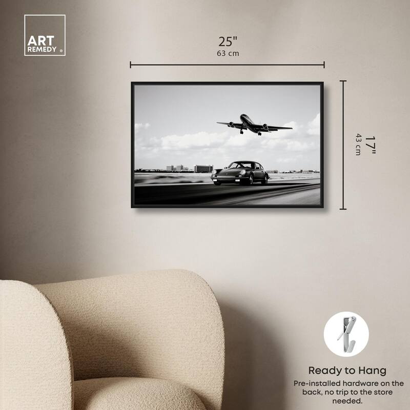 Sports Car Takeoff Canvas by Art Remedy