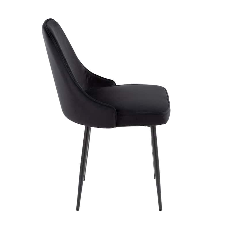 Silver Orchid Naldi Contemporary-Glam Velvet Dining Chair (Set of 2)