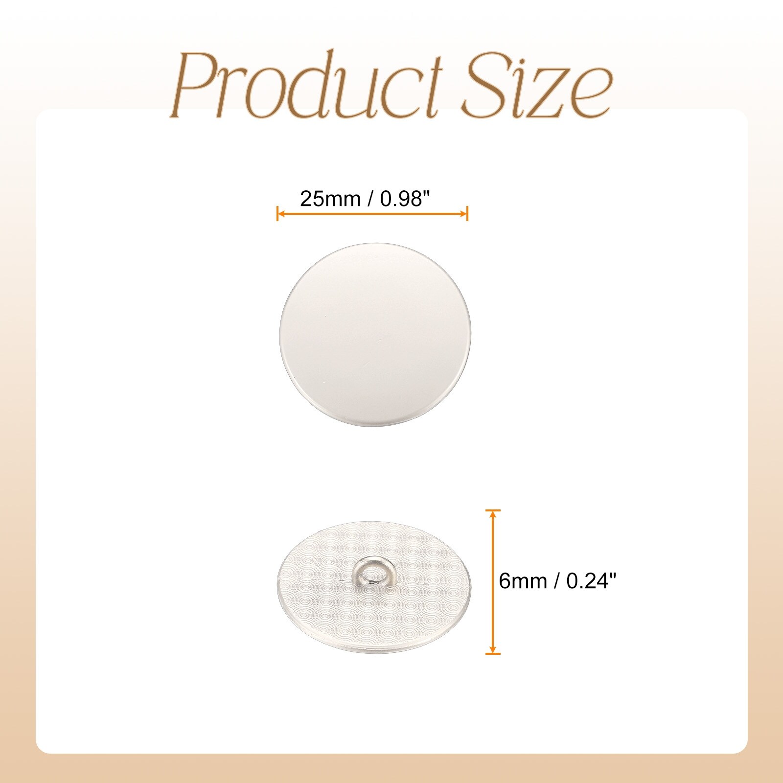 Metal Round Buttons Zinc Alloy Shank Flat Sewing Button Craft Replacement Buttons for Clothing Decoration DIY Accessories