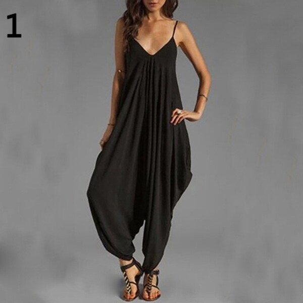 Spaghetti neck long jumpsuit Clearance