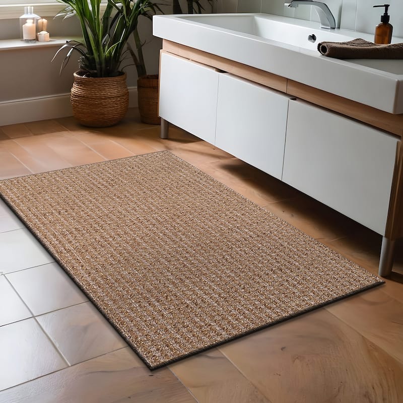 Beverly Rug Easy Clean Non Shedding Jute Rug - 2X3 - Natural