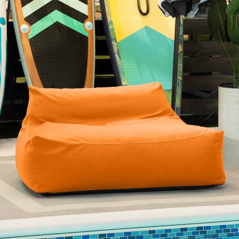 Jaxx Lavista Outdoor Bean Bag Loveseat / Modern Patio Sofa