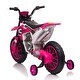 preview thumbnail 24 of 47, 12V Kids Motorcycle Ride-On with Durable Build, Training Wheels, and Comfortable Seating for Ages 3-6