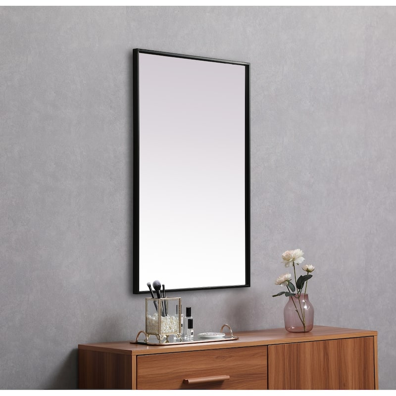 Indigo Home Metal Frame Rectangle Mirror 24x36 Inch
