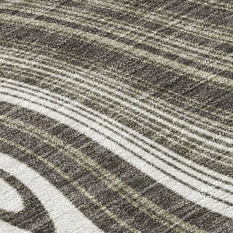 HomeRoots Geometric Transitional Rectangle Outdoor Rug
