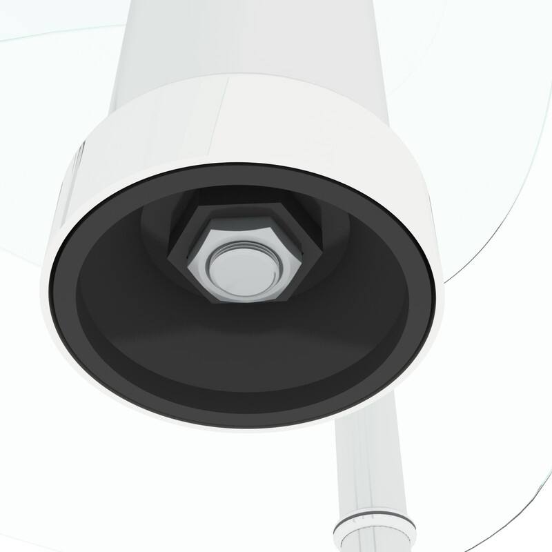 Modern 3-Tier Oval Glass Coffee Table