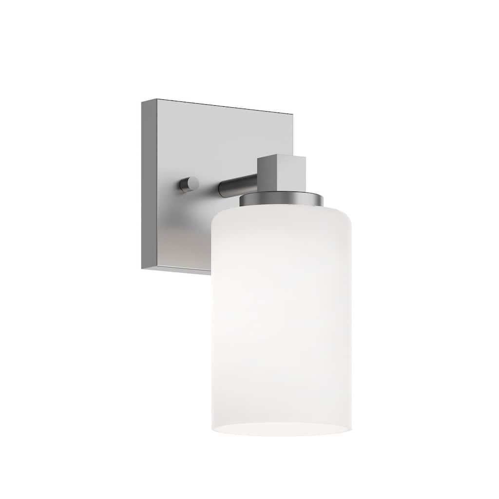 AFX LEOS0509MB Leo 9" Tall Bathroom Sconce with Frosted Glass Shade