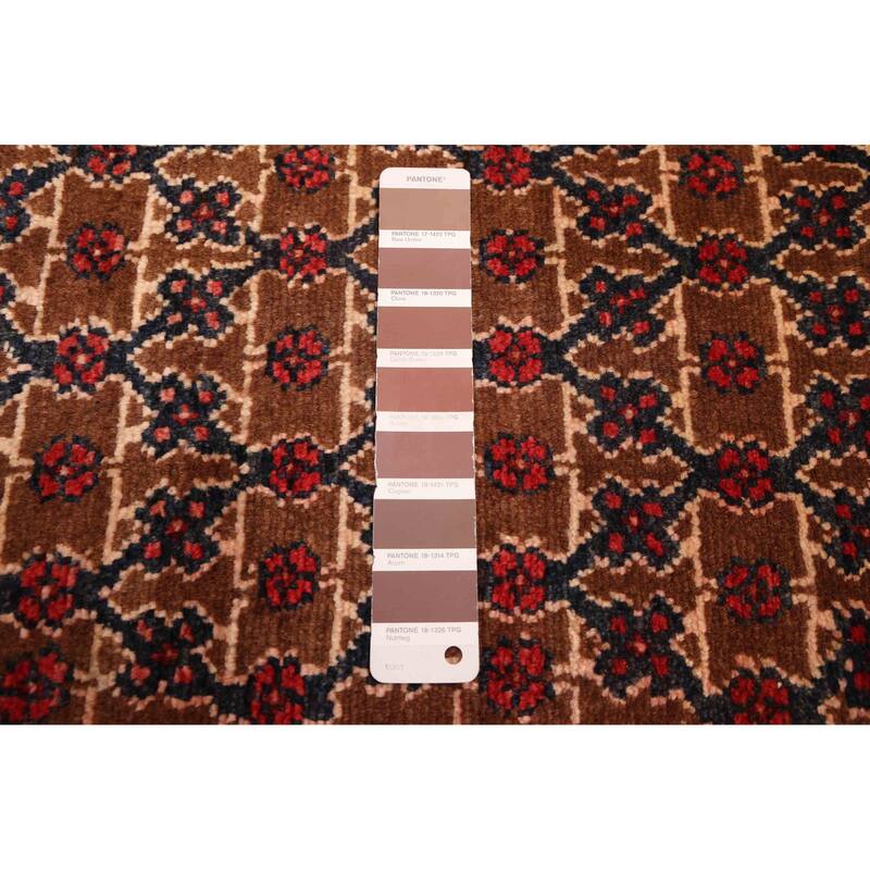 ECARPETGALLERY Hand-knotted Andelz Brown Wool Rug - 3'3 x 10'2