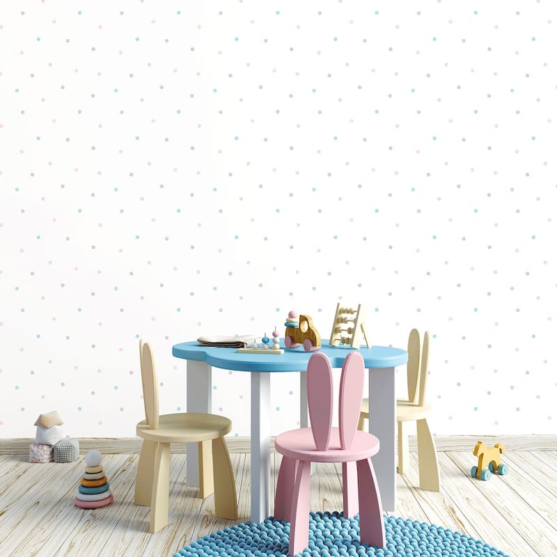 Galerie Wallcoverings Just 4 Kids 2 Small Polka Dots Non-woven Matte Wallpaper Roll