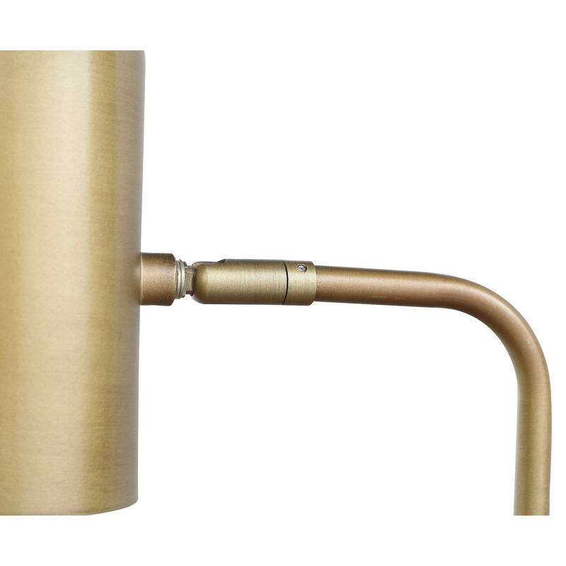 Jodie 55-inch Adjustable Floor Lamp Side Table Antique Brass