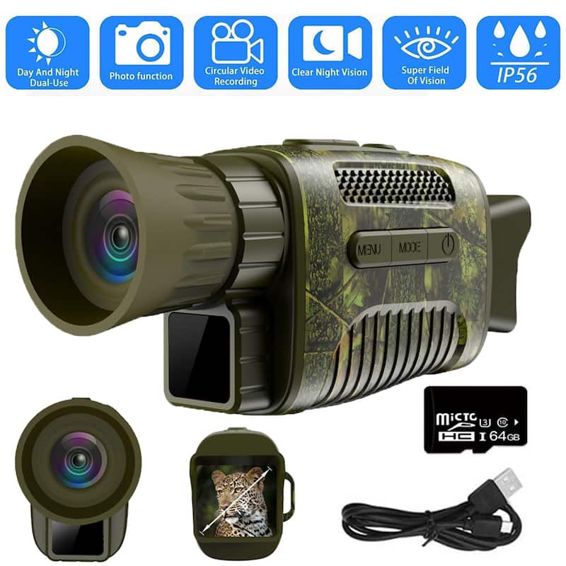 Monocular outdoor reconnaissance digital monocular night vision device