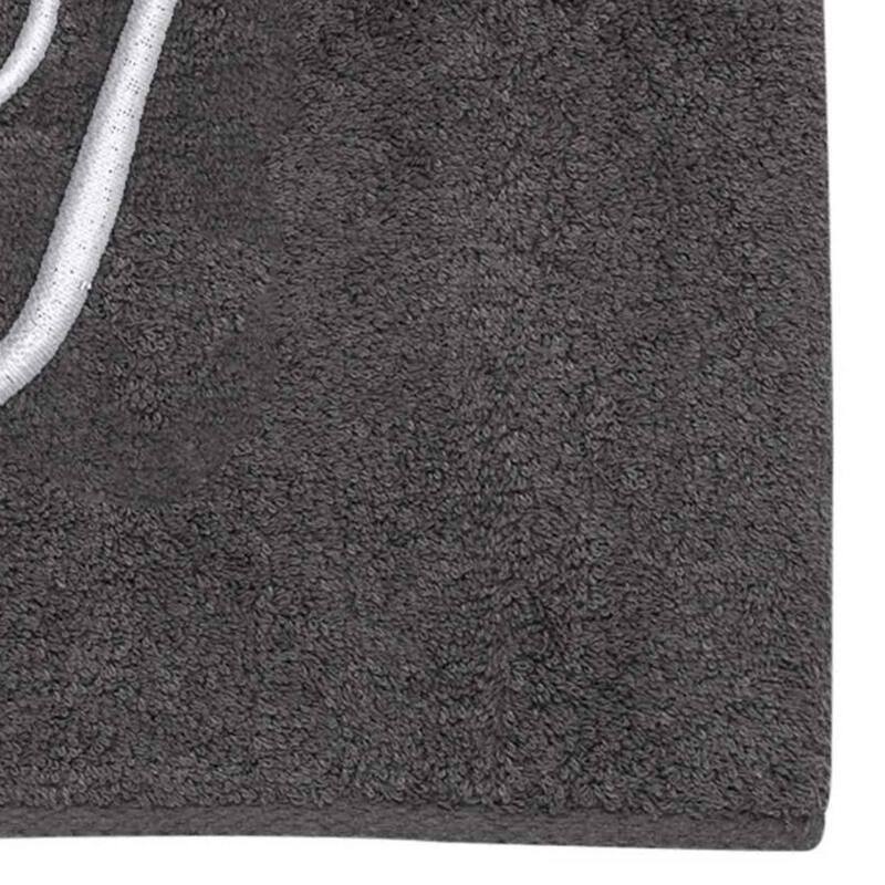 Avanti Linens Granite/Silver Script Monogram Bath Towel Letter T - Bath Towel