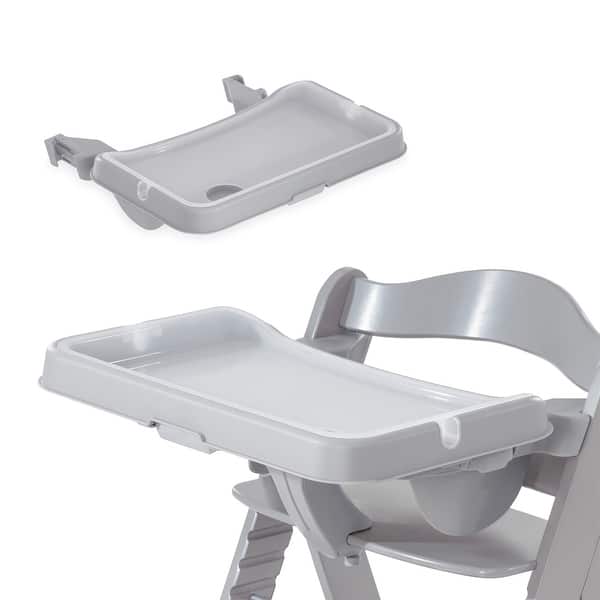 slide 0 of 8, hauck Alpha+/Beta+ Wooden High Chair Tray Table & Deluxe Seat Cushion Pad, Grey - 5.17