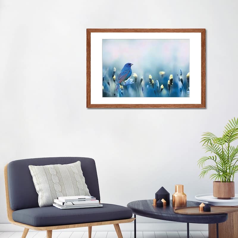 iCanvas "Indigo Bunting Spring" by Laura D Young