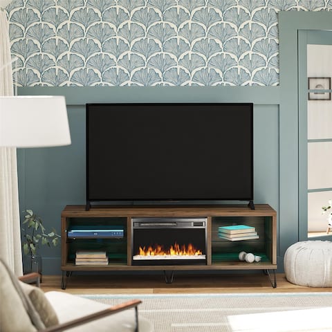 The Novogratz Concord 70 Inch Fireplace TV Stand