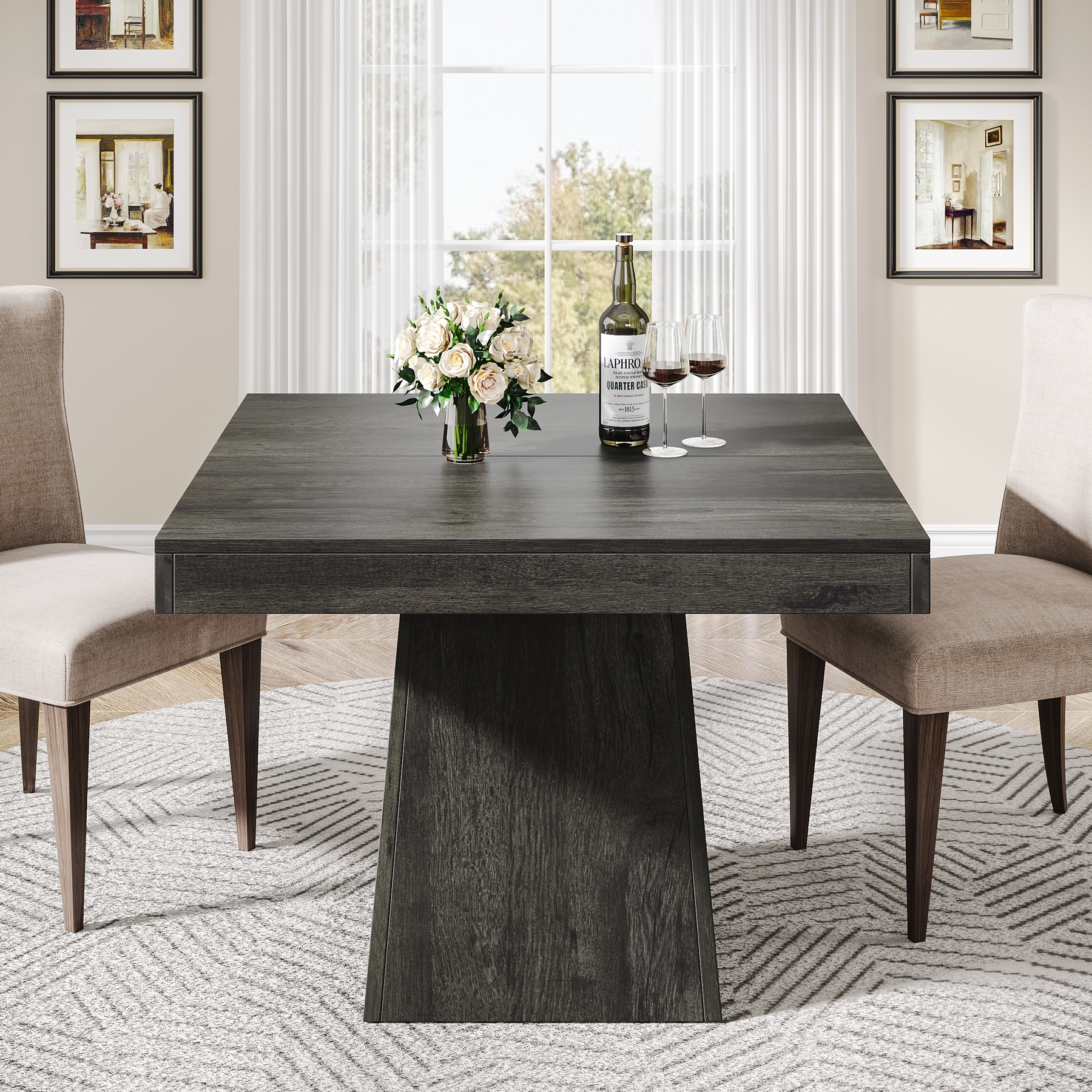 31.5 Inch Square Dining Table Wood Kitchen Table Small Dinner Table Farmhouse Dining Room Table Bed Bath Beyond 40923358