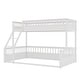 preview thumbnail 9 of 24, Twin XL Over Queen Bunk Bed with Ladder and Guardrails