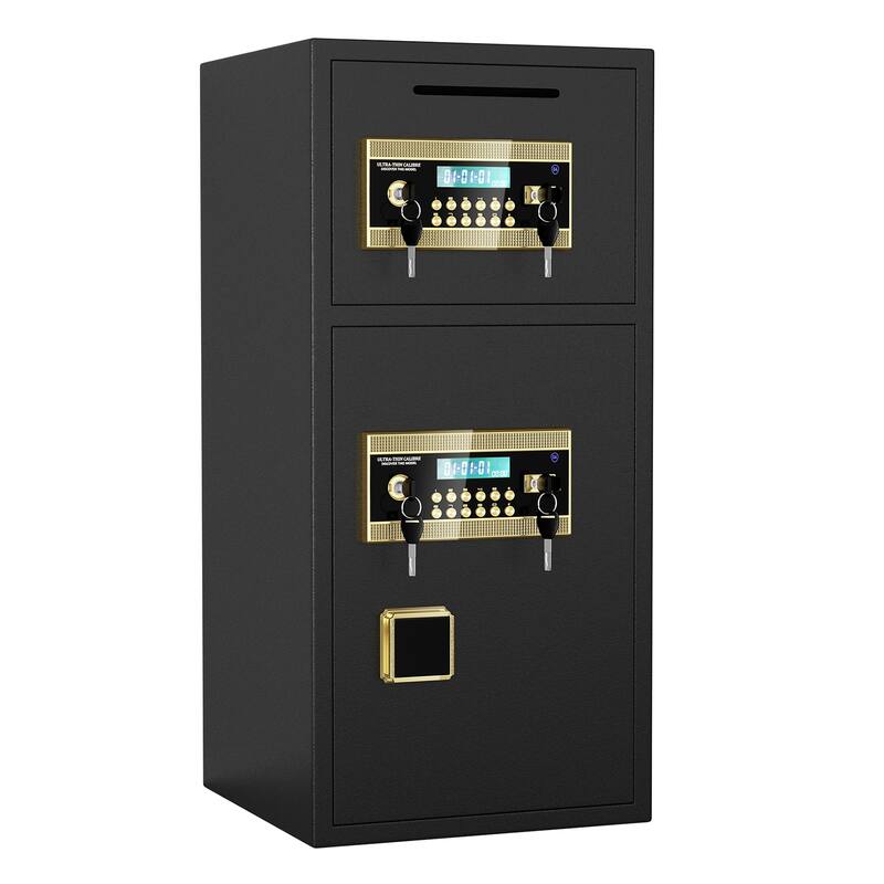 Digital Security Safe with Fireproof and Waterproof Bag,6.5 Cubic Feet Safe Box with Hidden Code Function for Home,Office