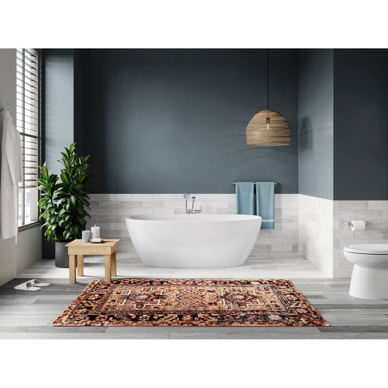 Sterling Unwind 60" Free Standing Acrylic Soaking Tub with Center