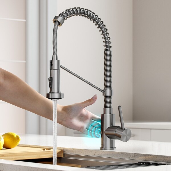 Kraus Bolden 2-Function 1-Handle Commercial Pulldown Kitchen Faucet. Opens flyout.