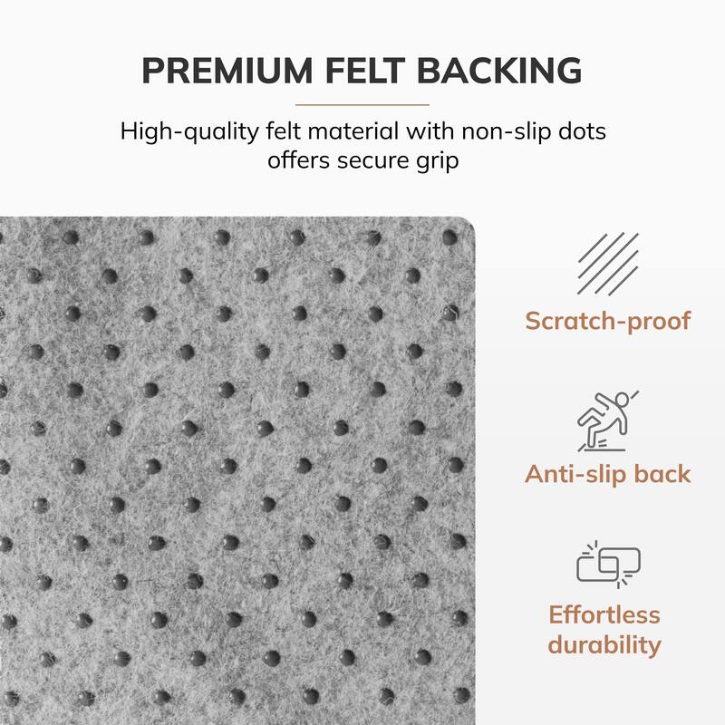 Eco Bamboo Deluxe Rectangular Natural Chair Mat (60 x 48)