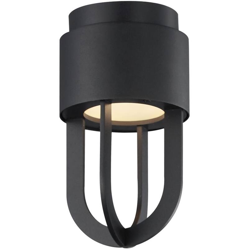 Maxim 40680 Quayside VX 6" Wide LED Flush Mount Outdoor Ceiling - Black