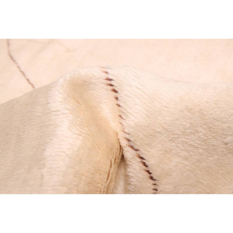 ECARPETGALLERY Hand-knotted Pak Finest Marrakesh Cream Wool Rug - 8'4 x 9'9