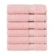 preview thumbnail 8 of 11, Authentic Hotel Spa Turkish Cotton Washcloth (Set of 6) Pink