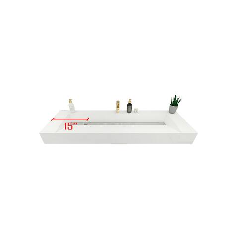 Bethany 60" Free-Standing Vanity with Reinforced Acrylic Sink