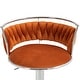 preview thumbnail 16 of 155, Velvet Upholstered Adjustable Bar Stool Swivel Counter Chair Set of 2
