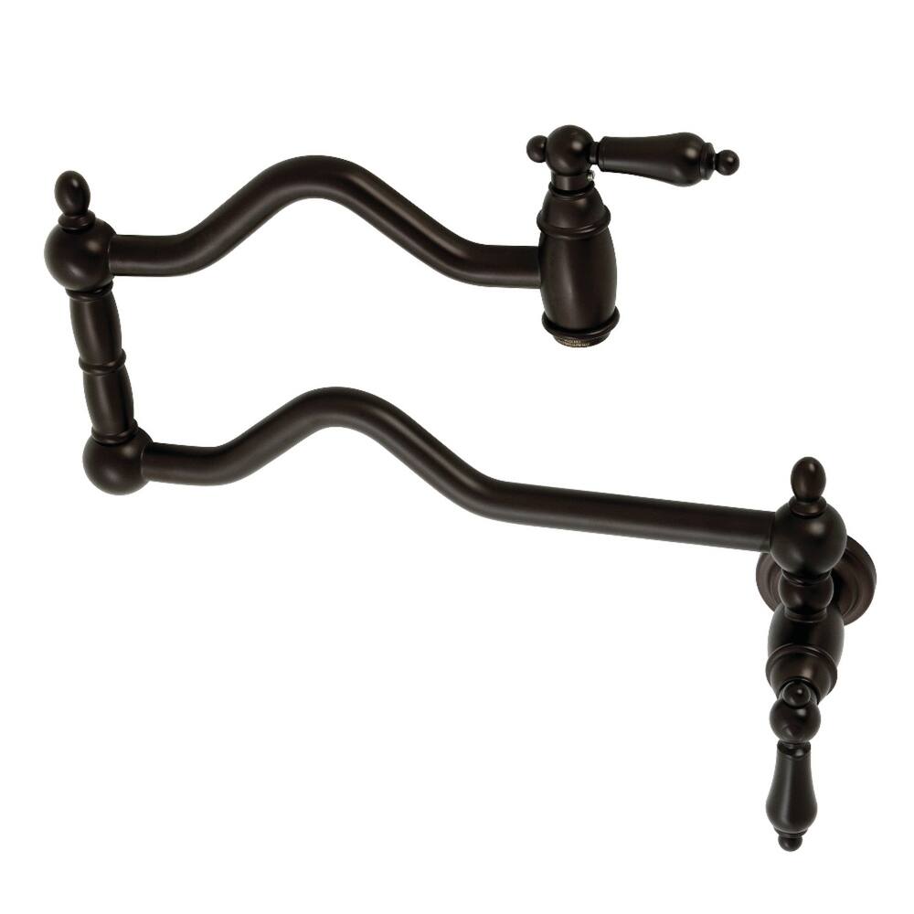 Heritage Wall Mount Pot Filler Kitchen Faucet