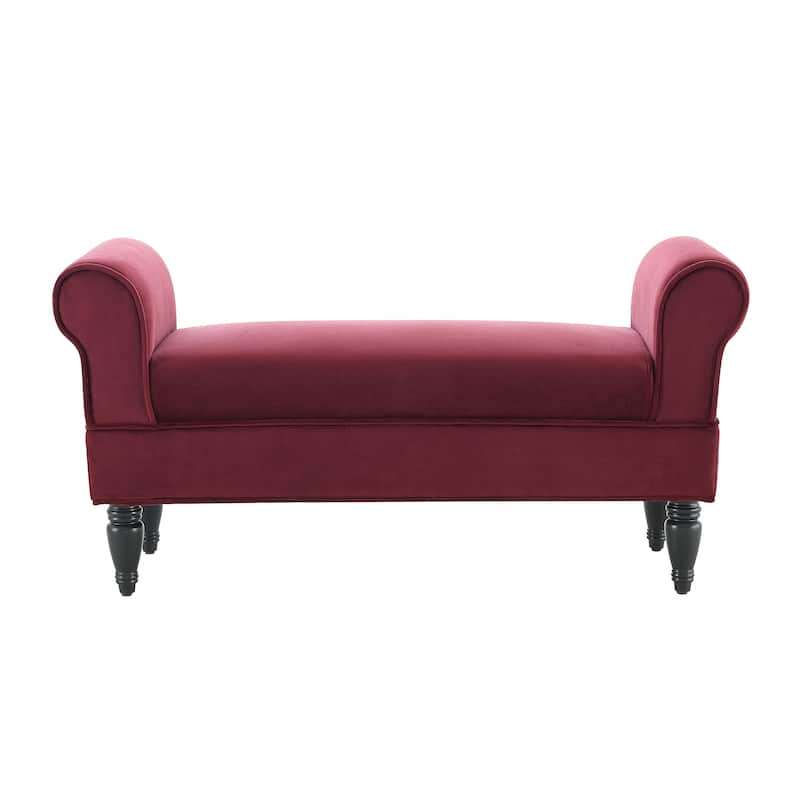 Linon Rushbrook Classic Microfiber Bedroom Bench