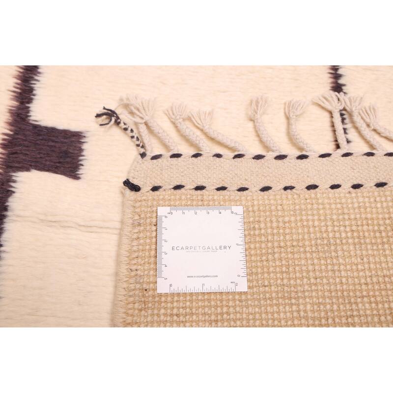 ECARPETGALLERY Hand-knotted Pak Finest Marrakesh Cream Wool Rug - 6'11 x 9'8