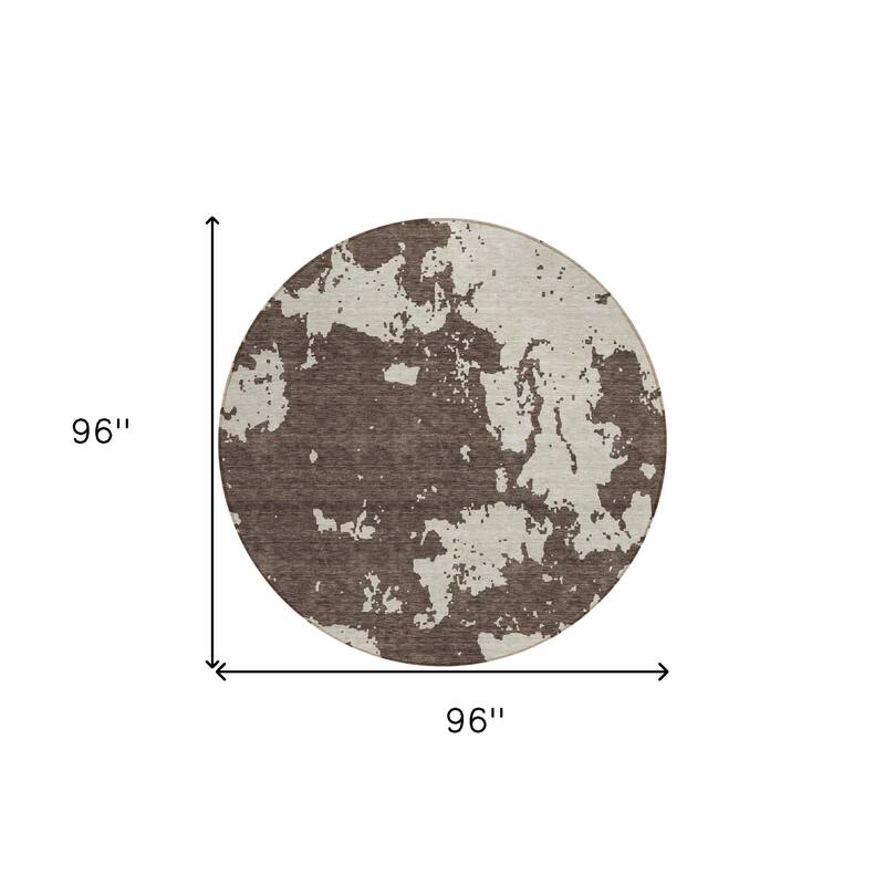 HomeRoots Abstract Transitional Rectangle Outdoor Rug