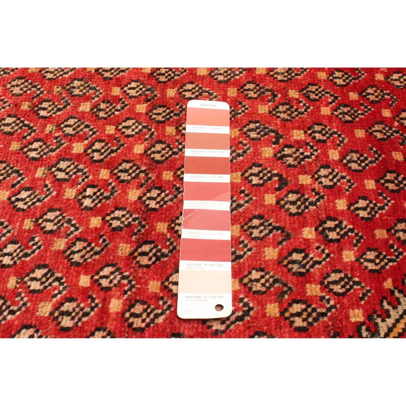 ECARPETGALLERY Hand-knotted Andelz Red Wool Rug - 4'2 x 6'4