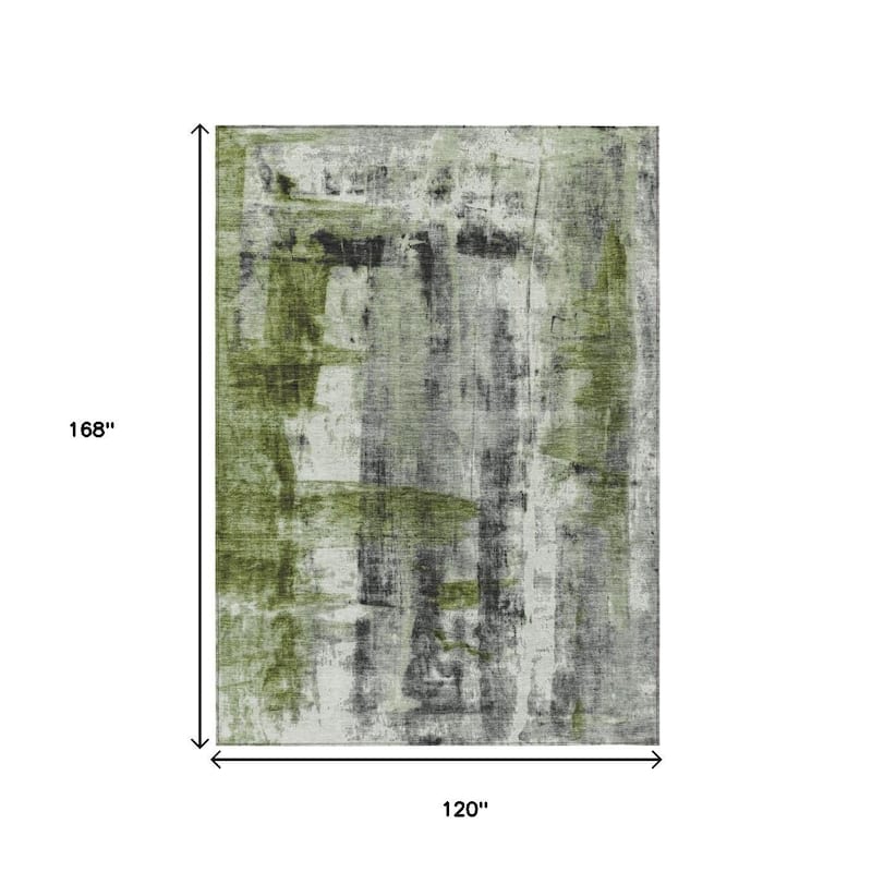 HomeRoots Abstract Transitional Rectangle Outdoor Rug