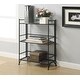 preview thumbnail 13 of 32, Porch & Den Ferdinand 3-Tier Wide Folding Metal Shelf Black