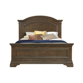 Olivia Traditional Wood Complete Full Bed, Rosewood Brown