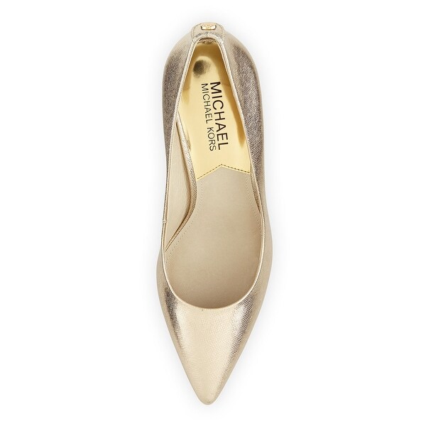 michael kors flex kitten pump gold
