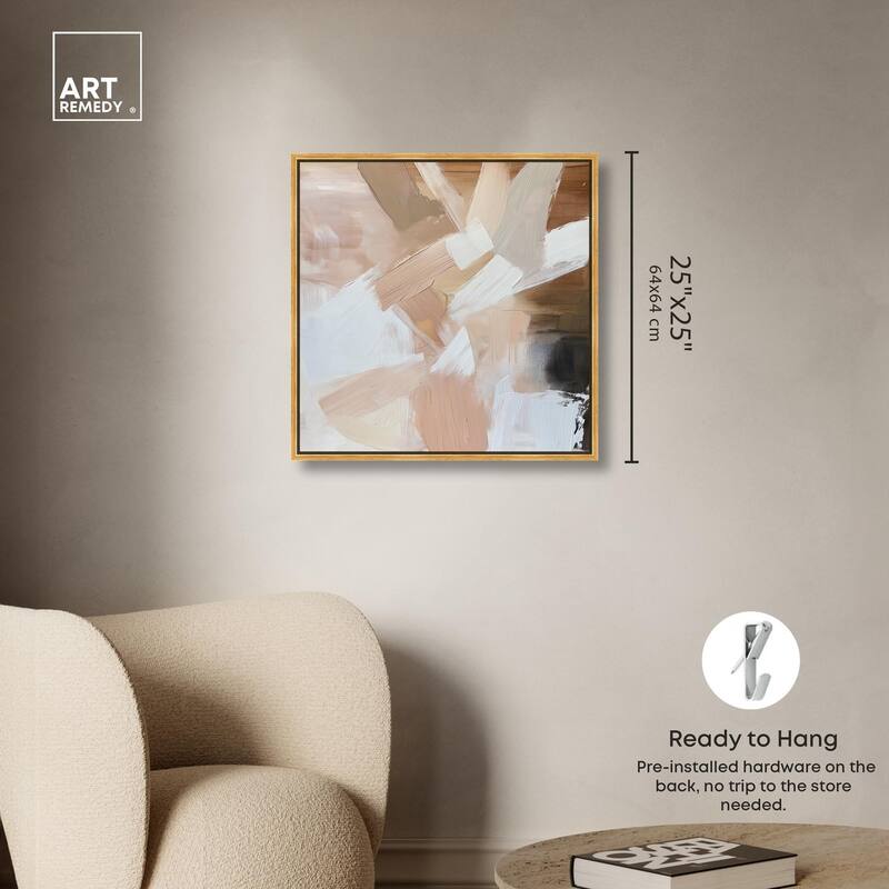 Taupe and Ash II Canvas by Art Remedy