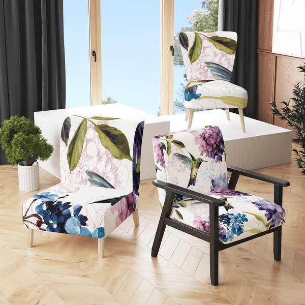 Attriom Modern Leather and Chrome Slipper Chair for Living Room