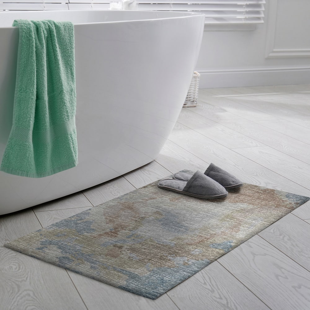 Indoor/ Outdoor Accord Modern Polyester Washable Rug New