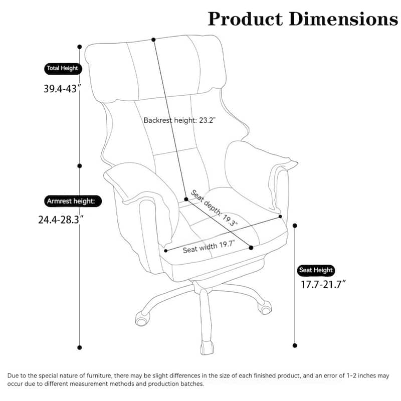 Modern Relaxing Office Chairs Gaming Computer Swivel Ergonomic Recliner Adjustable Chairs