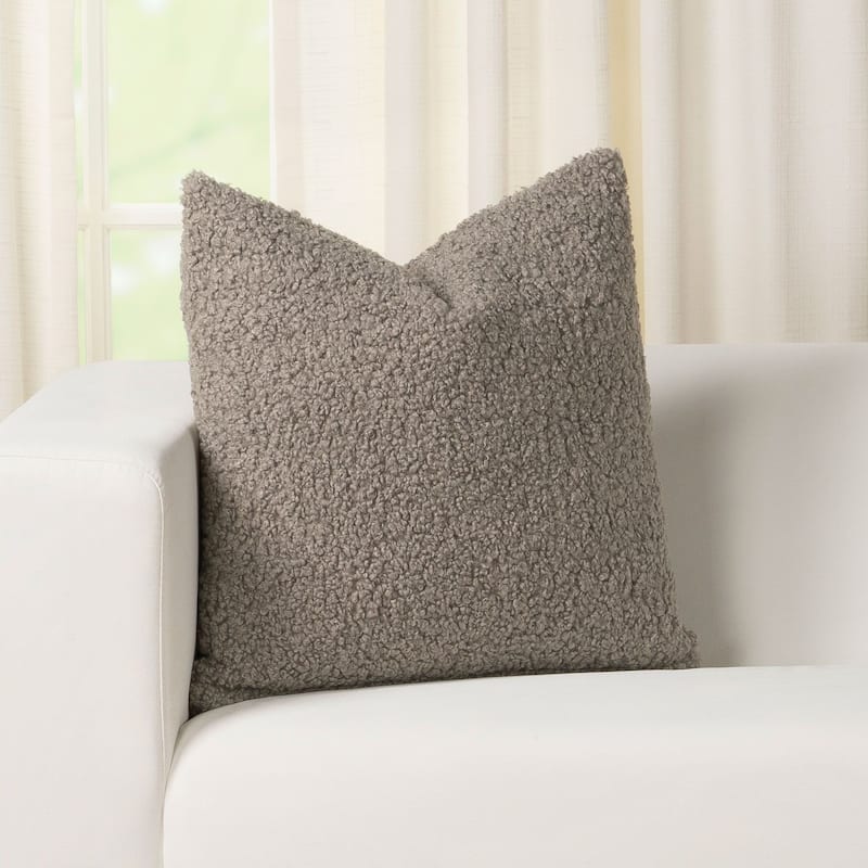 Siscovers Tiffany Boucle Textured Throw Pillow - 22 x 22 - Smoke