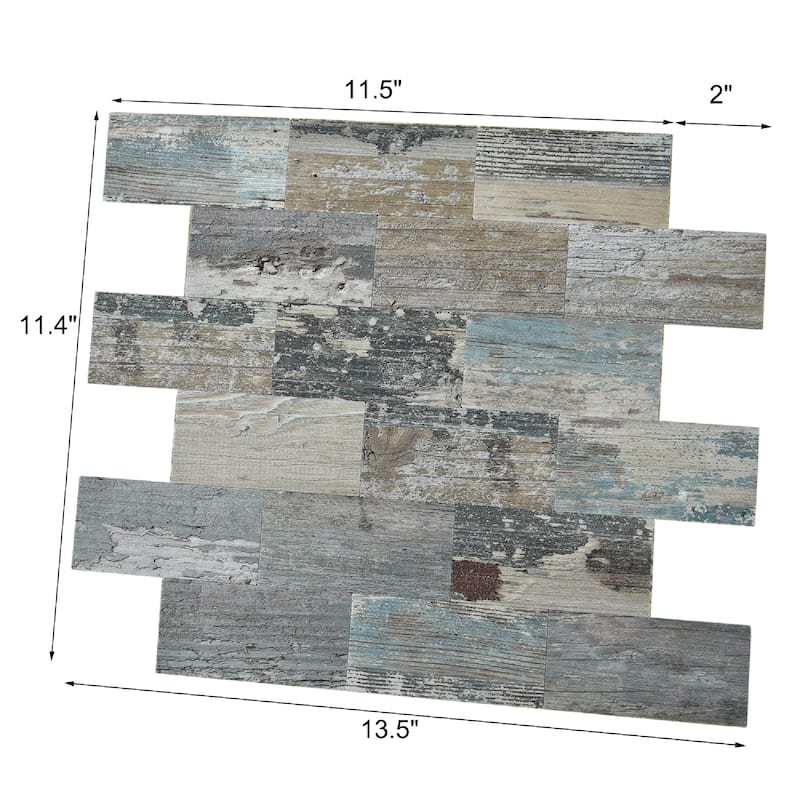Art3d 11.5"x11.4" Peel and Stick Tile (10-Pack) PVC Composite Laminate Material