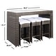 preview thumbnail 26 of 46, SAFAVIEH Horus 59-Inch Glass 7-Piece Outdoor Dining Set, Coastal