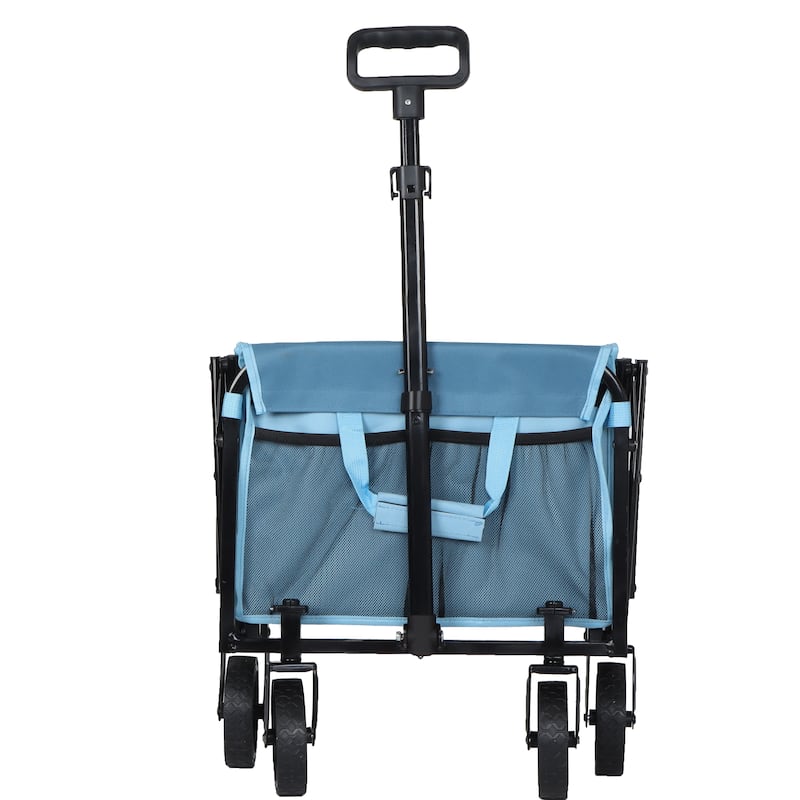 Collapsible Wagon with Wheels, Lightweight Utility Camping Wagons Carts Foldable with 3600lbs Weight Capacity, Carts